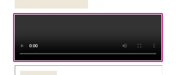 An affected element, outlined on the demo page