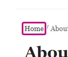 An affected element, outlined on the demo page