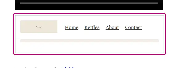 An affected element, outlined on the demo page
